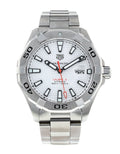  Shop Authentic Tag Heuer Aquaracer Calibre 5 Automatic White Dial Silver Steel Strap Watch for Men - WAY2013.BA0927 - Luxxuri