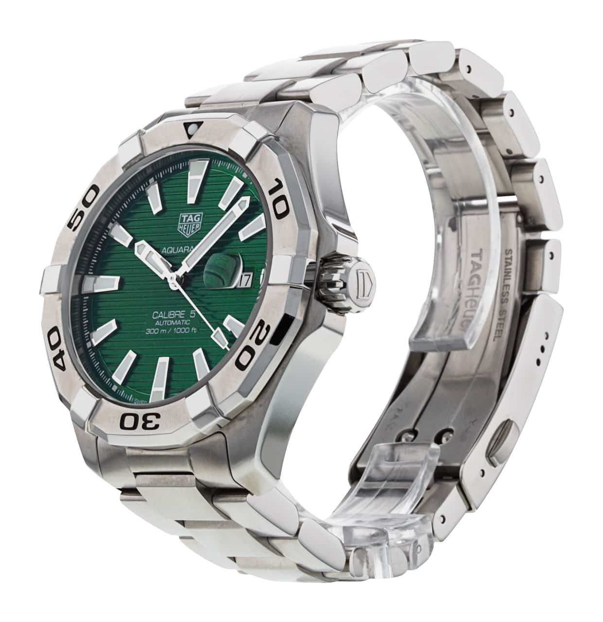 Shop Authentic Tag Heuer Aquaracer Green Dial Watch for Men - WAY2015.BA0927 - Luxxuri