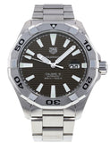  Shop Authentic Tag Heuer Aquaracer Calibre 5 Automatic Sunray Brown Dial Silver Steel Strap Watch for Men - WAY2018.BA0927 - Luxxuri