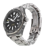  Shop Authentic Tag Heuer Aquaracer Black Dial Silver Steel Strap Strap Watch for Men - WAY201A.BA0927 - Luxxuri