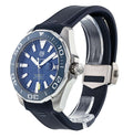  Shop Authentic Tag Heuer Aquaracer Calibre 5 Automatic Blue Dial Blue Rubber Strap Watch for Men - WAY201B.FT6150 - Luxxuri