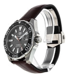  Shop Authentic Tag Heuer Aquaracer Caliber 5 Black Dial Brown Leather Strap Watch for Men - WAY201M.FC6474 - Luxxuri
