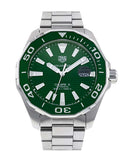  Shop Authentic Tag Heuer Aquaracer Green Dial Watch for Men - WAY201S.BA0927 - Luxxuri
