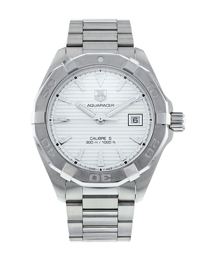  Shop Authentic Tag Heuer Aquaracer White Dial Watch for Men - WAY2111.BA0928 - Luxxuri