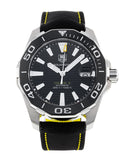  Shop Authentic Tag Heuer Aquaracer Calibre 5 Automatic Black Dial Black Nylon Strap Watch for Men - WAY211A.FC6362 - Luxxuri