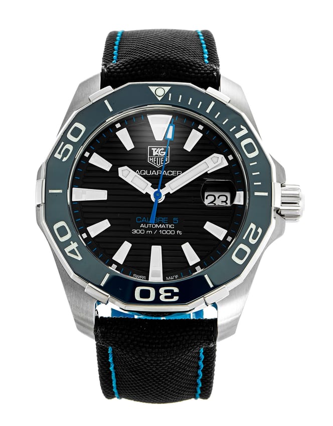 Shop Authentic Tag Heuer Aquaracer Blue Dial Watch for Men - WAY211B.FC6363 - Luxxuri