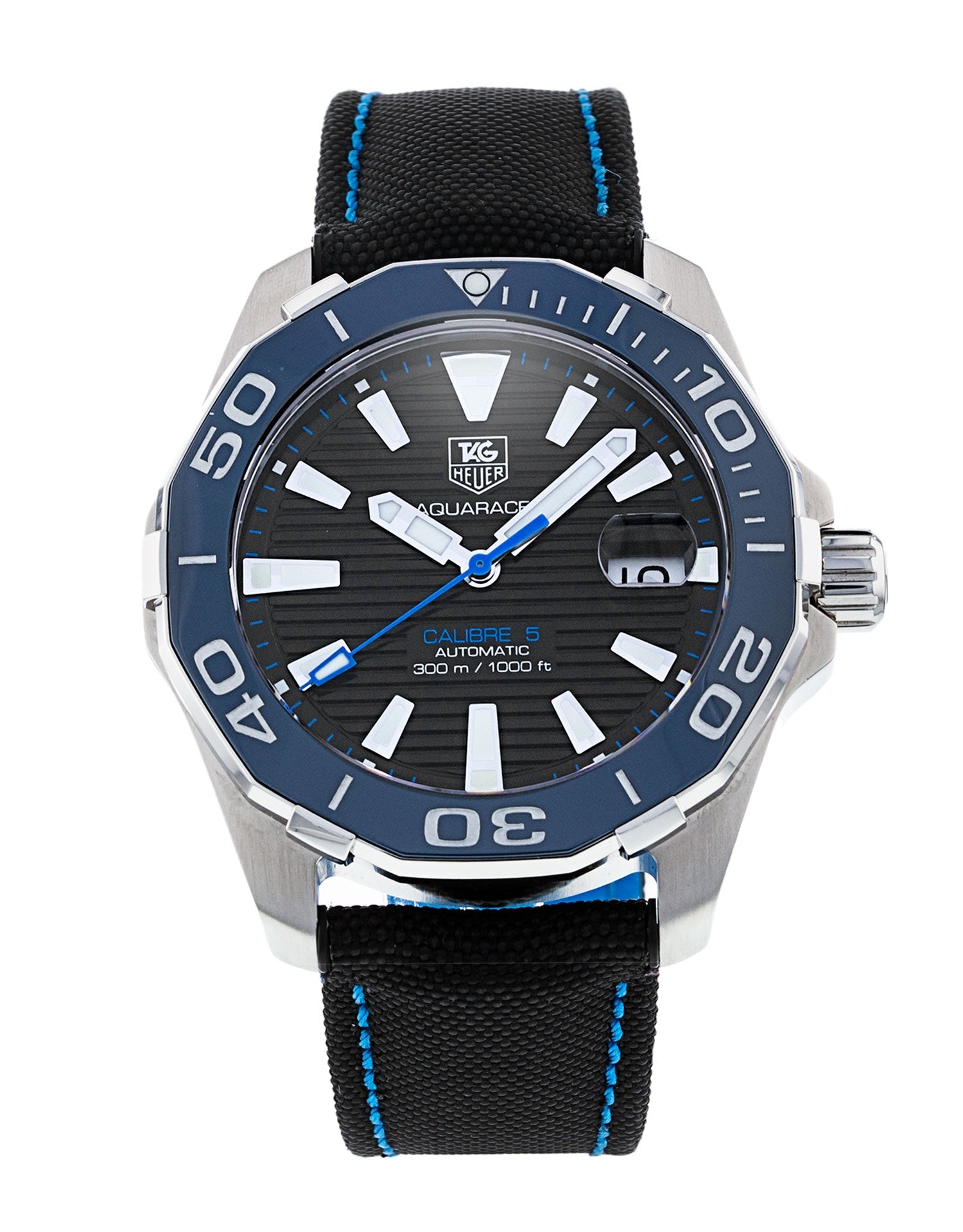  Shop Authentic Tag Heuer Aquaracer Blue Dial Watch for Men - WAY211B.FC6363 - Luxxuri