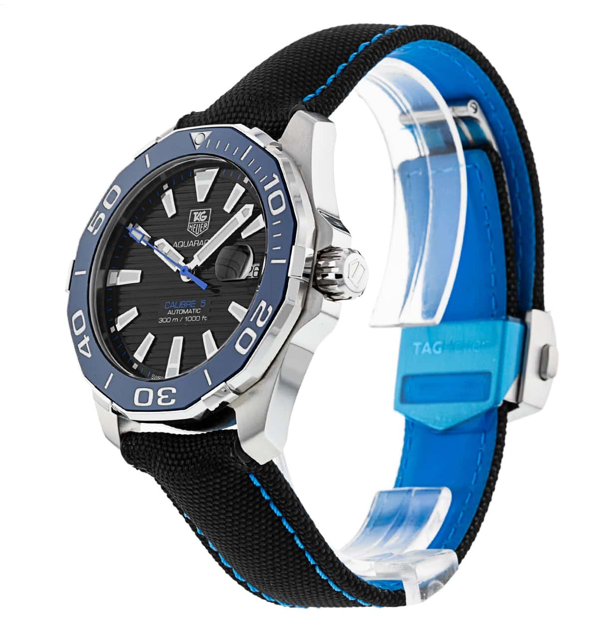  Shop Authentic Tag Heuer Aquaracer Blue Dial Watch for Men - WAY211B.FC6363 - Luxxuri