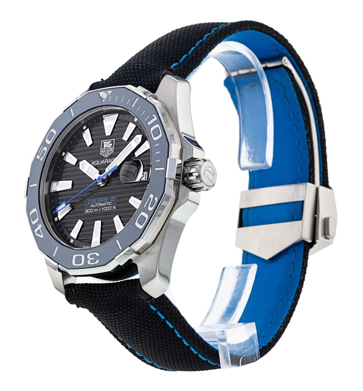  Shop Authentic Tag Heuer Aquaracer Blue Dial Watch for Men - WAY211B.FC6363 - Luxxuri