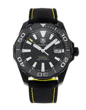  Shop Authentic Tag Heuer Aquaracer Calibre 5 Automatic Black Dial Black Nylon Strap Watch for Men - WAY218A.FC6362 - Luxxuri