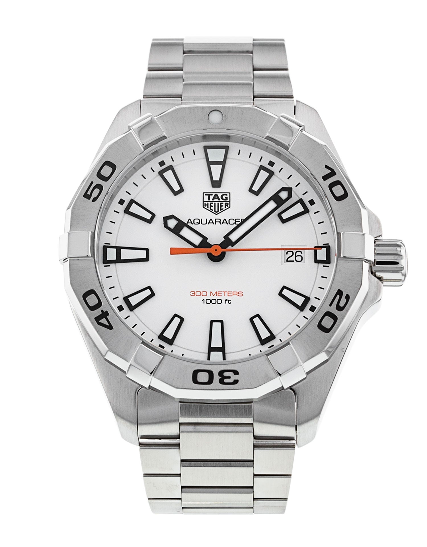  Shop Authentic Tag Heuer Aquaracer White Dial Watch for Men - WBD1111.BA0928 - Luxxuri
