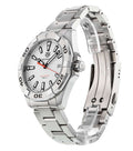  Shop Authentic Tag Heuer Aquaracer Quartz White Dial Silver Steel Strap Watch for Men - WBD1111.BA0928 - Luxxuri