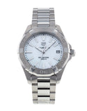  Shop Authentic Tag Heuer Aquaracer White Mother of Pearl Dial Watch for Women - WBD1311.BA0740 - Luxxuri