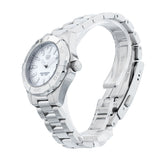  Shop Authentic Tag Heuer Aquaracer Quartz Mother of Pearl White Dial Silver Steel Strap Watch for Women - WBD1411.BA0741 - Luxxuri