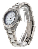  Shop Authentic Tag Heuer Aquaracer Quartz Mother of Pearl White Dial Silver Steel Strap Watch for Women - WBD1411.BA0741 - Luxxuri