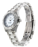  Shop Authentic Tag Heuer Aquaracer Diamonds Mother of Pearl Dial Silver Steel Strap Watch for Women - WBD1414.BA0741 - Luxxuri