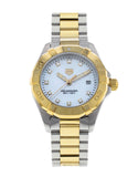  Shop Authentic Tag Heuer Aquaracer Diamonds Mother of Pearl Dial Two Tone Steel Strap Watch for Men - WBD1422.BB0321 - Luxxuri
