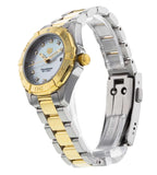  Shop Authentic Tag Heuer Aquaracer Diamonds Mother of Pearl Dial Two Tone Steel Strap Watch for Men - WBD1422.BB0321 - Luxxuri