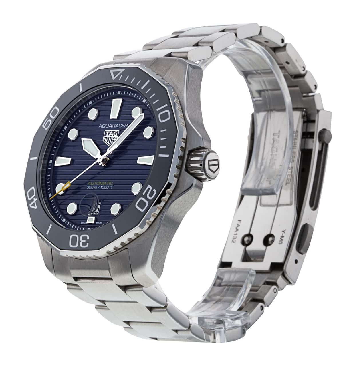  Shop Authentic Tag Heuer Aquaracer Professional 300 Automatic Blue Dial Silver Steel Strap Watch for Men - WBP201B.BA0632 - Luxxuri