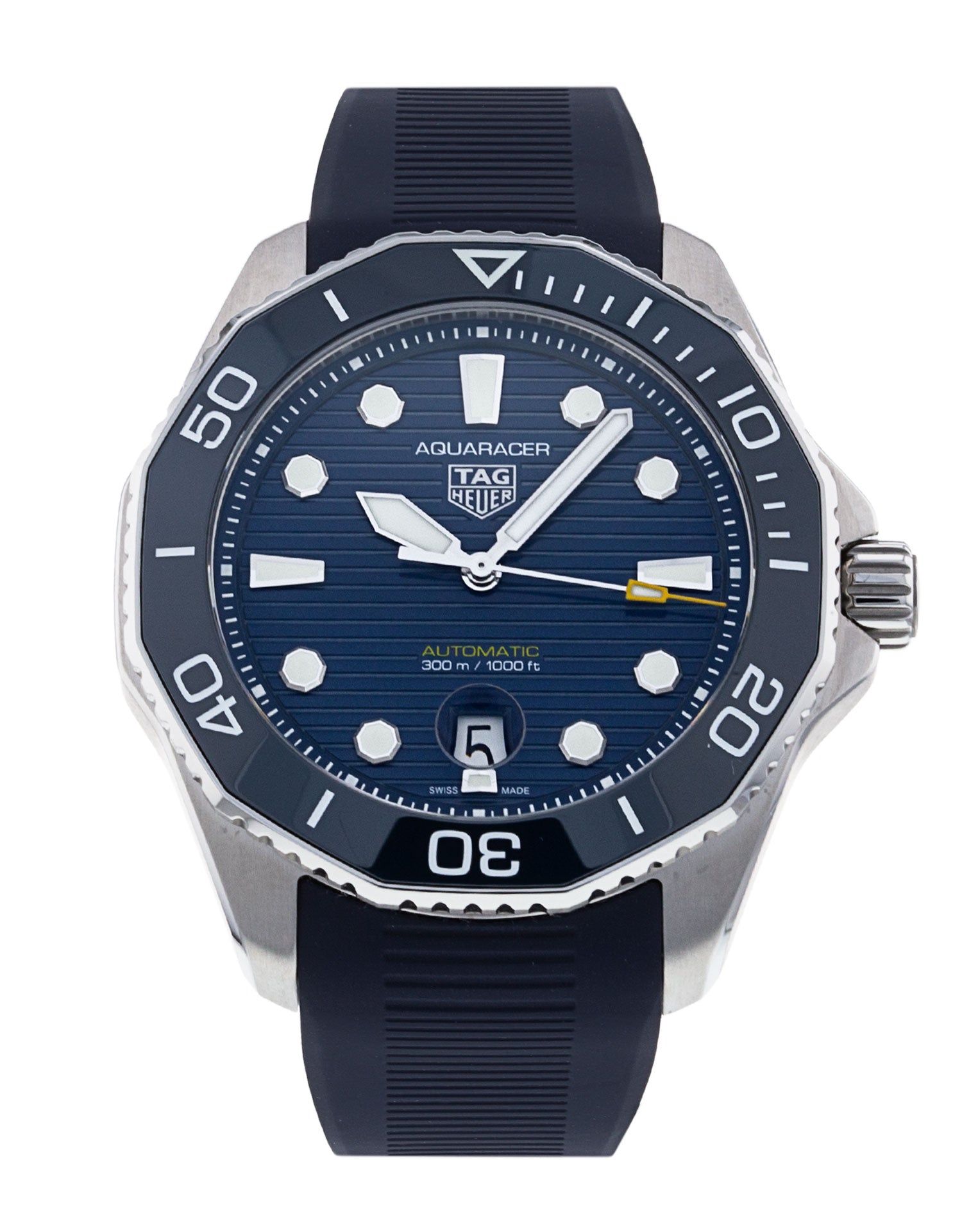 Tag Heuer Aquaracer Professional 300 Automatic Blue Dial Blue Rubber Strap Watch for Men - WBP201B.FT6198