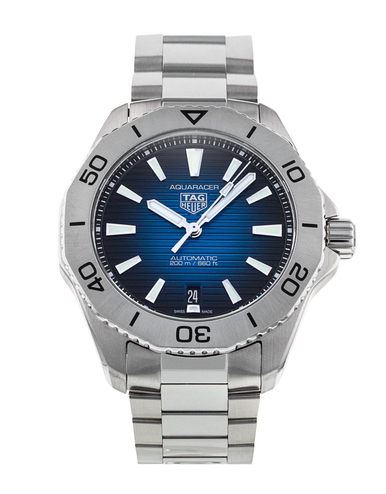  Shop Authentic Tag Heuer Aquaracer Professional 200 Automatic Blue Dial Silver Steel Strap Watch for Men - WBP2111.BA0627 - Luxxuri