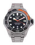  Shop Authentic Tag Heuer Aquaracer Professional 1000 Superdiver Automatic Black Dial Silver Steel Strap Watch for Men - WBP5A8A.BF0619 - Luxxuri