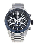  Shop Authentic Tag Heuer Carrera Chronograph Blue Dial Silver Steel Strap Watch for Men - CBG2A1Z.BA0658 - Luxxuri