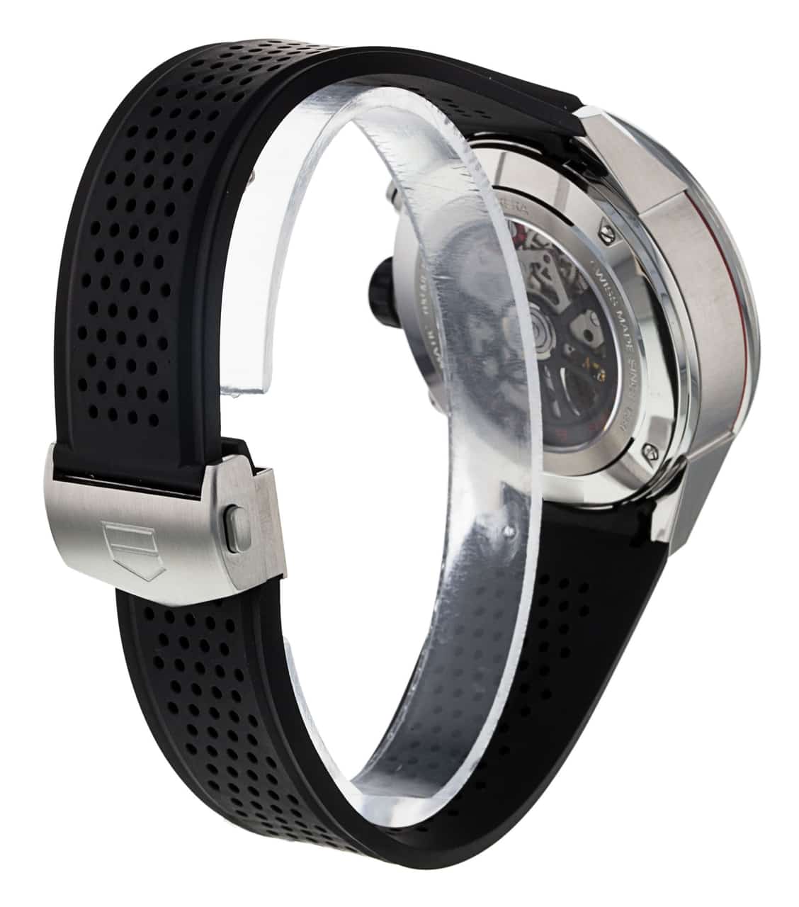  Shop Authentic Tag Heuer Carrera Automatic Chronograph Steel & Ceramic Black Dial Black Rubber Strap Watch for Men - CBG2A1Z.FT6157 - Luxxuri