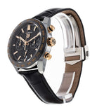  Shop Authentic Tag Heuer Carrera Chronograph Black Dial Black Leather Strap Watch for Men - CBN2A5A.FC6481 - Luxxuri