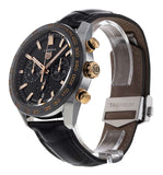  Shop Authentic Tag Heuer Carrera Chronograph Black Dial Black Leather Strap Watch for Men - CBN2A5A.FC6481 - Luxxuri