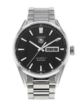  Shop Authentic Tag Heuer Carrera Calibre 5 Automatic Black Dial Silver Steel Strap Watch for Men - WAR201A.BA0723 - Luxxuri