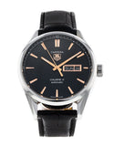  Shop Authentic Tag Heuer Carrera Calibre 5 Automatic Black Dial Black Leather Strap Watch for Men - WAR201C.FC6266 - Luxxuri