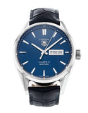  Shop Authentic Tag Heuer Carrera Calibre 5 Automatic Blue Dial Blue Leather Strap Watch for Men - WAR201E.FC6292 - Luxxuri