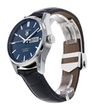  Shop Authentic Tag Heuer Carrera Calibre 5 Automatic Blue Dial Blue Leather Strap Watch for Men - WAR201E.FC6292 - Luxxuri