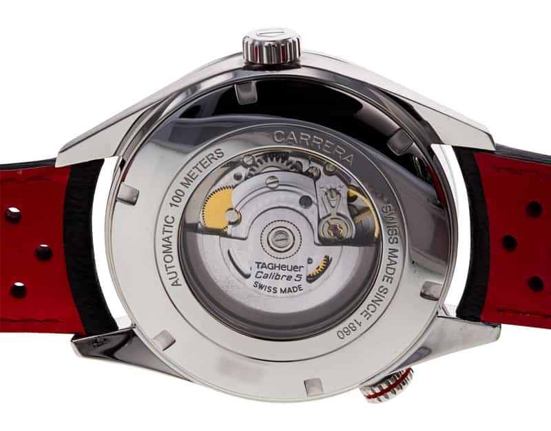  Shop Authentic Tag Heuer Carrera Calibre 5 Drive Timer Black Dial Black Leather Strap Watch for Men - WAR2A10.FC6337 - Luxxuri