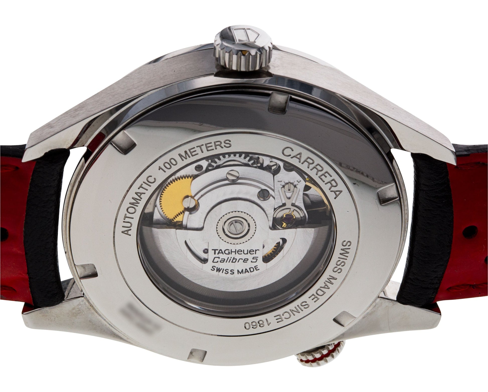  Shop Authentic Tag Heuer Carrera Calibre 5 Drive Timer Black Dial Black Leather Strap Watch for Men - WAR2A10.FC6337 - Luxxuri