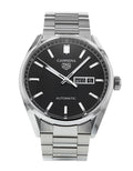  Shop Authentic Tag Heuer Carrera Day Date Automatic Black Dial Silver Steel Strap Watch for Men - WBN2010.BA0640 - Luxxuri