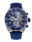  Shop Authentic Tag Heuer Formula 1 Gulf Edition Blue Dial Blue Leather Strap Watch for Men - CAZ101N.FC8243 - Luxxuri