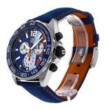  Shop Authentic Tag Heuer Formula 1 Gulf Edition Blue Dial Blue Leather Strap Watch for Men - CAZ101N.FC8243 - Luxxuri