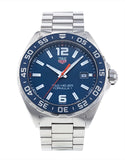  Shop Authentic Tag Heuer Formula 1 Quartz Blue Dial Silver Steel Strap Watch for Men - WAZ1010.BA0842 - Luxxuri