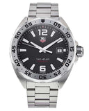  Shop Authentic Tag Heuer Formula 1 Stainless Steel 41mm Black Dial Silver Steel Strap Watch for Men - WAZ1112.BA0875 - Luxxuri