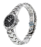  Shop Authentic Tag Heuer Link Quartz Diamonds Black Dial Silver Steel Strap Watch for Women - WAT1410.BA0954 - Luxxuri