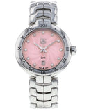  Shop Authentic Tag Heuer Link Diamonds Pink Dial Silver Steel Strap Watch for Women - WAT1415.BA0954 - Luxxuri