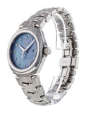  Shop Authentic Tag Heuer Link Quartz Diamonds Blue Mother of Pearl Dial Silver Steel Strap Watch for Women - WBC1313.BA0600 - Luxxuri