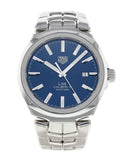  Shop Authentic Tag Heuer Link Automatic Blue Dial Silver Steel Strap Watch for Men - WBC2112.BA0603 - Luxxuri