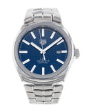  Shop Authentic Tag Heuer Link Automatic Blue Dial Silver Steel Strap Watch for Men - WBC2112.BA0603 - Luxxuri
