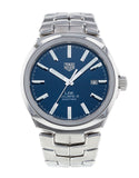  Shop Authentic Tag Heuer Link Automatic Blue Dial Silver Steel Strap Watch for Men - WBC2112.BA0603 - Luxxuri