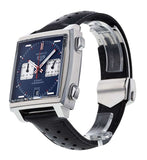  Shop Authentic Tag Heuer Monaco Automatic Chronograph Blue Dial Black Leather Strap Watch for Men - CAW211P.FC6356 - Luxxuri