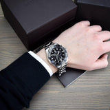  Shop Authentic Tag Heuer Aquaracer Quartz Chronograph Black Dial Silver Steel Strap Watch for Men - CAY111A.BA0927 - Luxxuri