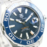  Shop Authentic Tag Heuer Aquaracer Calibre 5 Blue Dial Silver Steel Strap Watch for Men - WAY211C.BA0928 - Luxxuri
